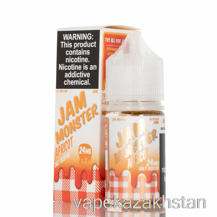 Vape Disposable Apricot - Jam Monster Salts - 30mL 48mg